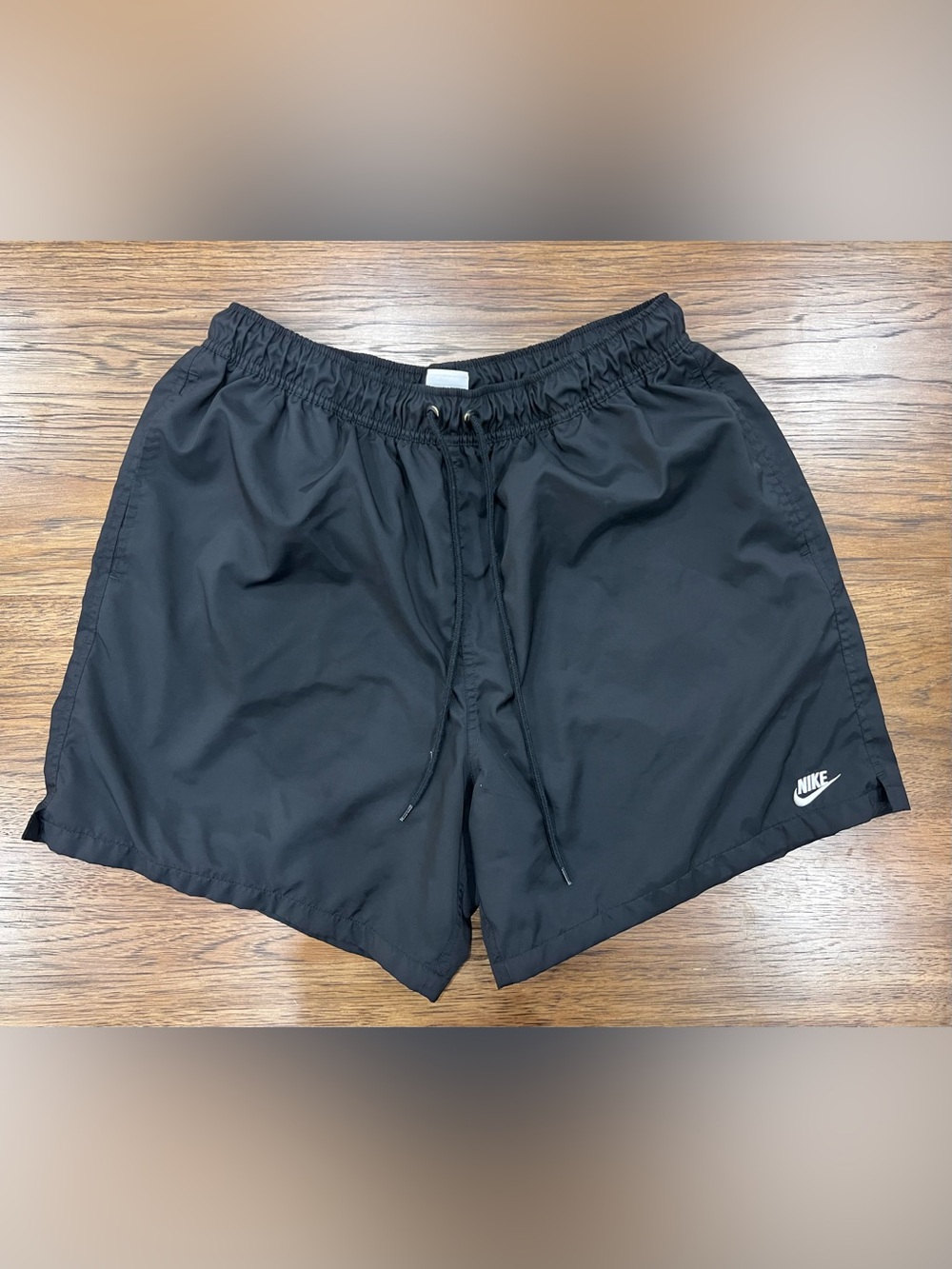 Classic Black Shorts with Drawstring Waist